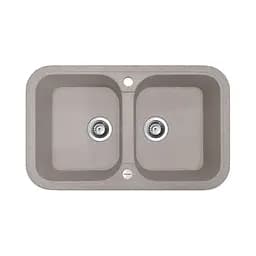 Кухонна мийка Adamant TWINS terra 765x470x190 мм, 2 повнорозмірні чаші 76,5 см