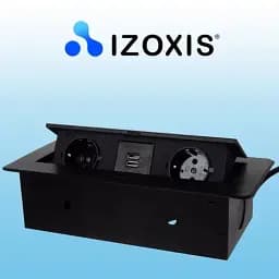 Прихована вбудована розетка з 2 розетками + 2 USB Izoxis 21446 - мініатюра 2