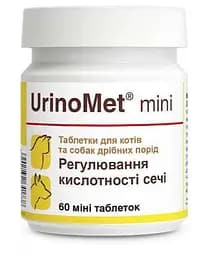 Вітамінно-мінеральна добавка Dolfos UrinoMet Mini для собак та котів міні 60 таб.(ціна за 1таб.)