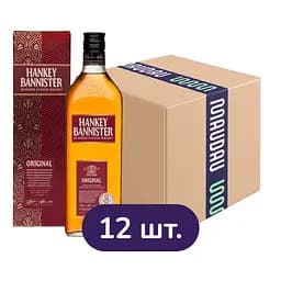 Упаковка виски Hankey Bannister Original 40% 12 л в коробке (1 л х 12 шт.)