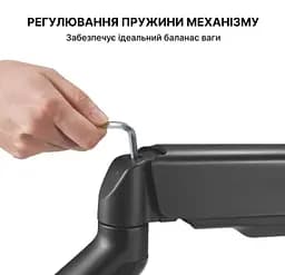 Кронштейн настольный для монитора 17-32 дюйма OfficePro OPMA-501 Black - мініатюра 12