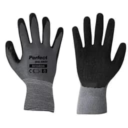 Рукавички захисні Bradas PERFECT GRIP GRAY латекс розмір 8 RWPGGY8