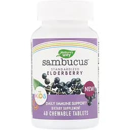 Бузина для дітей Nature's Way Sambucus for Kids Standardized Elderberry 40 таблеток