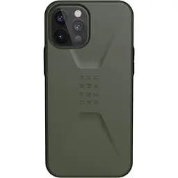 Оригінальний протиударний чохол UAG Civilian для iPhone 12 Pro Max (6.7") Olive 11236D127272
