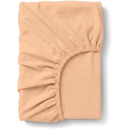 Простынь Cosas на резинке в кроватку из вареного хлопка 60х120 peach, персиковая (93WashedCottonPeach_120)