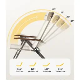 Крісло складане Naturehike CNK2550JJ012, залізо, бежевий - мініатюра 3