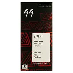 Шоколад Vivani Feine Bitter чорний органічний 99% 80 г