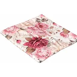 Водовідштовхувальна подушка для стільця з 3D-принтом Танець півоній 40х40 см червона 12 шт.