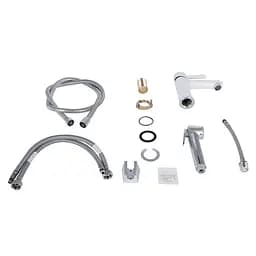 Змішувач з гігієнічною лійкою Qtap Grand QTGRA272CRW45671 Chrome/White, Білий - мініатюра 6