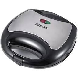 Гриль Sokany KJ-102 антипригарное покрытие Черный 750 Вт