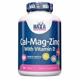 Витамины и минералы Haya Labs Calcium Magnesium and Zinc with Vitamin D 90 таблеток