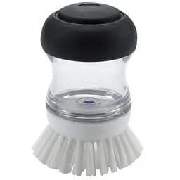 Щетка Oxo Good Grips с диспенсером, 27х10х5 см, черный с белым (36481)