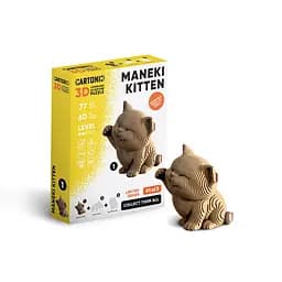 MANEKI KITTEN - Картонний 3Д пазл Cartonic