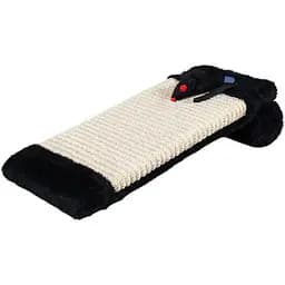 Дряпка Trixie для котів з валиком та іграшкою сизаль/плюш чорна 15x35 см [CD]