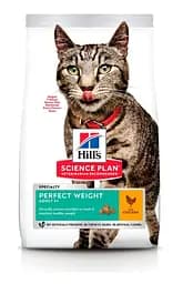 Сухий корм для схильних до ожиріння кішок Hill's Science Plan Feline Adult Perfect Weight з куркою — 2.5 кг