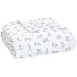 Ковдра Aden+ Anais Now-Zen+Koalas, муслін, 120х120 см, білий (ADBC10018)