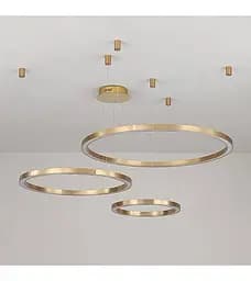 Люстра Romin Rings 800+600+400 G (золото)