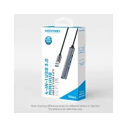 Концентратор Vention USB 3.0 to 1xUSB 3.0 + 3xUSB 2.0 0.15m gray (CKOHB) - мініатюра 9