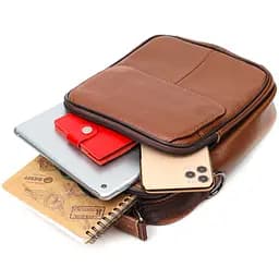 Шкіряна чоловіча сумка Vintage 19х25х6,5 см sum0023578 - мініатюра 6