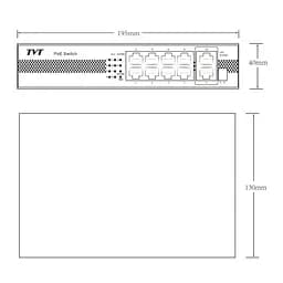 PoE-комутатор 10-портовий TVT TD-B2208S1-PGU з 8 портами PoE (77-00383) - мініатюра 6