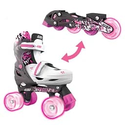 Роликовые коньки Neon Combo размер 30-33 серо-розовые (NT30P4)