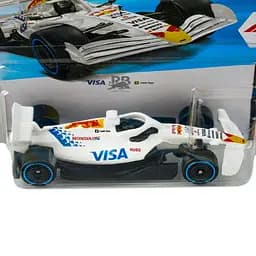 Базова машинка Hot Wheels Formula 1 Visa Cash App Racing Bulls Formula One Team біла (5785) JJJ35-N521 - мініатюра 2
