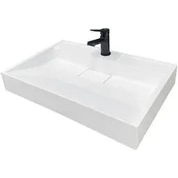 Раковина Adamant умывальник VISION искусственный камень прямоугольная