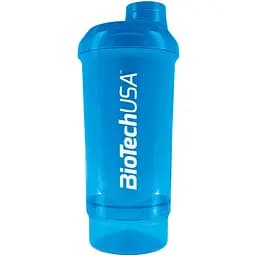 Шейкер BiotechUSA Wave+ Compact shaker Schocking Blue 500 мл (+150 мл) (24080200)