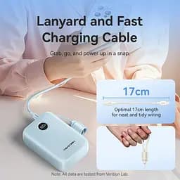 УМБ Vention 20000mAh 22,5W PD,QC, USB-A,2xUSB-C In/Out Blue - мініатюра 4