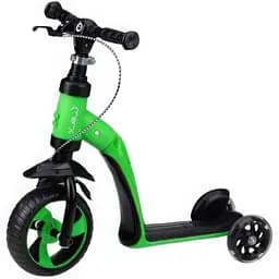 Самокат-беговел MoMi Elios 2 в 1 зеленый (ROBI00031)