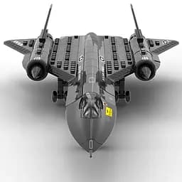 Конструктор Wange літак розвідник  SR-71 Blackbird Чорний дрізд  військова техніка авіація ,183 деталі - мініатюра 4