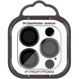 Захисне скло Metal Classic на камеру (у упак.) для Apple iPhone 17 Pro (6.3) / 17 Pro Max (6.9) Чорний / Black - мініатюра 2