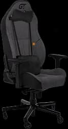 Геймерське крісло GT Racer чорне з темно-сірим (X-8009 Fabric Dark Gray/Black XL) - мініатюра 4