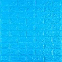 3D панель Sticker Wall самоклеюча 700x770x7мм цегла Синя 003-7 SW-00000060