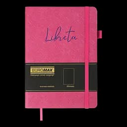 Блокнот діловий Buromax Libreta А5 96 арк. без лініювання обкладинка штучна шкіра малиновий (BM.295017-29) - мініатюра 2