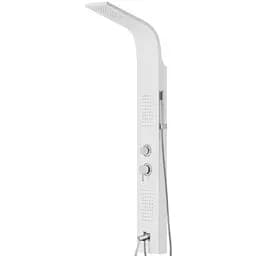 Душова панель Corsan Alto white з виливом A017MWHW, Хром