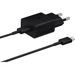 Зарядний пристрій Samsung USB-С 15W Black + Cable USB-C 1m (EP-T1510XBEGEU)