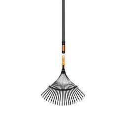 Грабли стальные веерные Fiskars OneClick 42 см + рукоятка L, 161 см (1080714)
