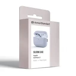 Силіконовий чохол для навушників Apple AirPods Pro 2 2022, Silicone Case, сірий, захисний чохол, ультратонкий і легкий, захист від подряпин, пилу та ударів, м"який силікон, ArmorStandart (ARM64532) - мініатюра 3
