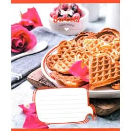 Зошит учнівський "Солодкі серця" Leader 012-500325K-3 в клітинку, 12 аркушів (959050)