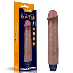 Реалістичний вібратор Real Softee коричневий