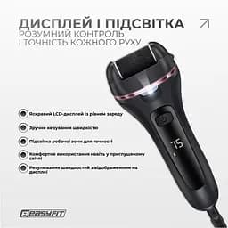 Електрична пемза для п’ят EasyFit з набором 10 предметів, 3 насадки - мініатюра 3