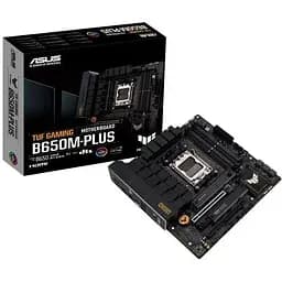 Материнська плата Asus AM5 TUF Gaming B650M-PLUS, B650, 4xDDR5, Int.Video (CPU), 4xSATA3, 2xM.2, 2xPCI-E 4.0 16x, 1xPCI-E 4.0 1x, Realtek 7.1, Realtek 2.5Gb, 6xUSB3.2/6xUSB2.0, HDMI/DP, MicroATX - мініатюра 2
