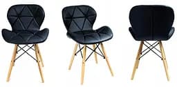 Крісло Jumi Scandinavian Design еко-шкіра чорний - мініатюра 3
