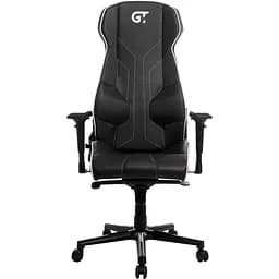 Геймерское кресло GT Racer черное с белым (X-8007 Black/White)