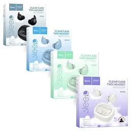 Навушники бездротові Hoco EW65 Shadow true wireless sleep BT headset Milky white білі - мініатюра 5