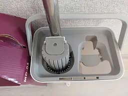 Швабра з відром та автоматичним віджимом MOP MD-01 / Швабра ледарка для прибирання та миття підлог - мініатюра 4