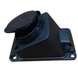 Розетка каучук нахилена з кришкою Arctic Lumano WATERPROOF з/з IP44 16A (BLACK) 