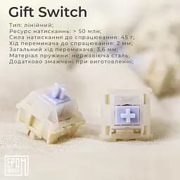 Клавіатура Epomaker AK820 Pro Gift Switch Black механічна бездротова (AK820-PRO-B-G)  - мініатюра 7