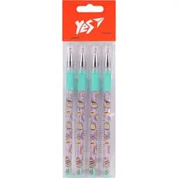 Набор шариковых ручек Yes Pusheen Cat 0.7 мм 4 шт. синий (450211)